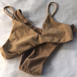 Acacia Swimwear Set in Toffee Cord